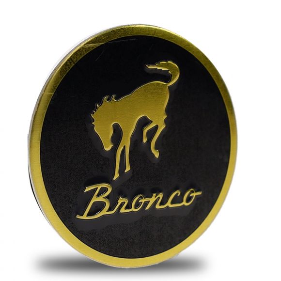 Bucking Bronco Round Decal | 1-3/8 inch | Adhesive Back